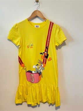Marc Jacobs X Looney Tunes Graphic Ruffle Hem Dress
